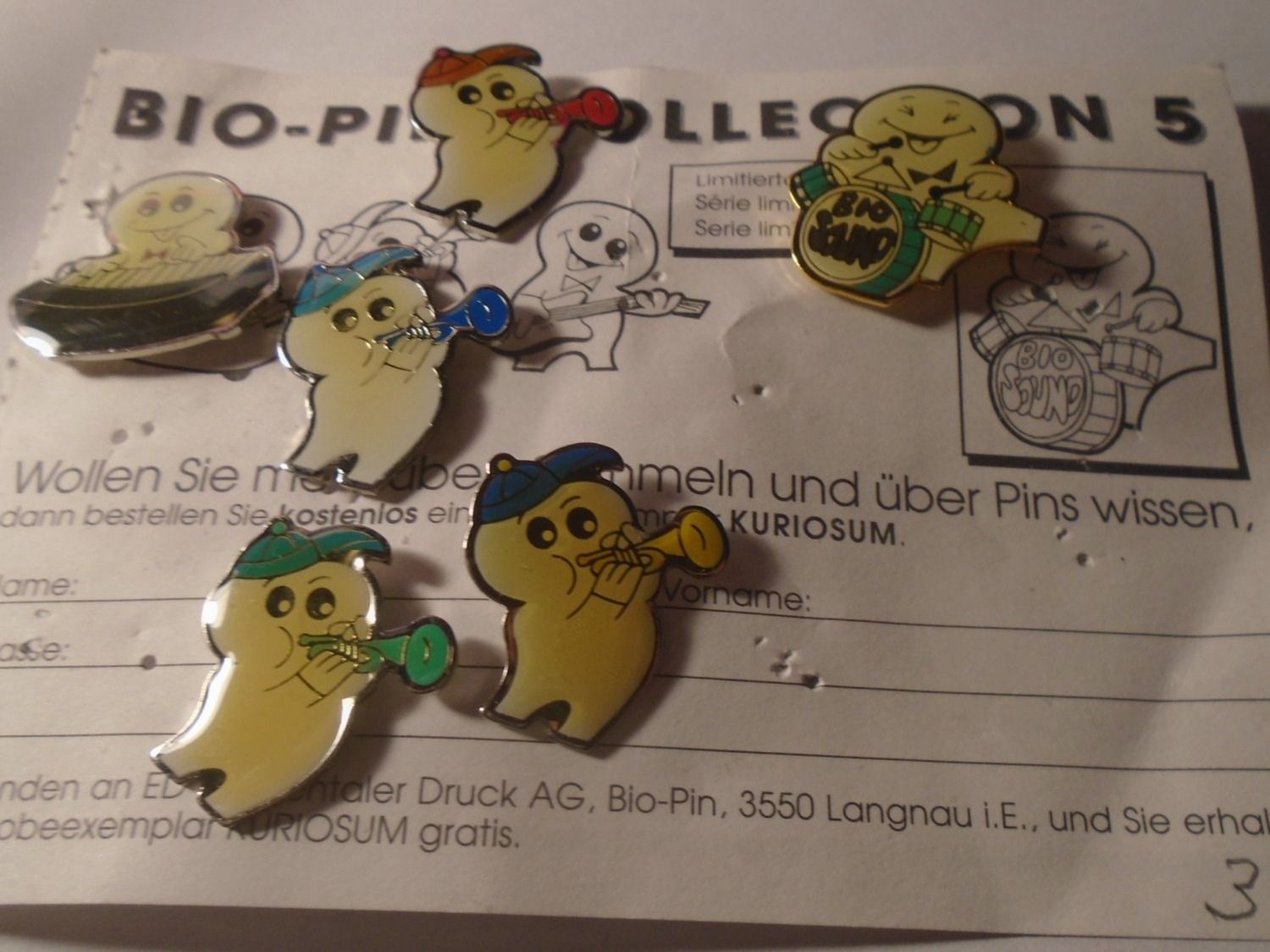 Maga Plaketten & Abzeichen: 6 ver Bio Maga Pins (3) – Gebraucht aus Winterthur von Beli2000