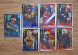 7x Lego Star Wars - Trading Card - Series 4 - Die Macht - DE