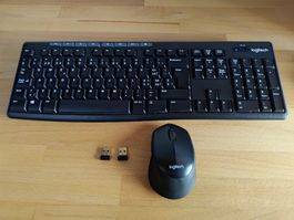 Logitech Maus und externe Tastatur