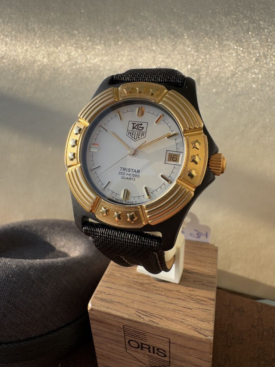 Tag Heuer Orologi: TAG Heuer Tristar 200m Vintage von ca. 1980 – Usato da Zollikofen venduto da Comcast