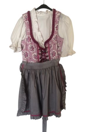 Dirndl - Trachtenlook - Gr. 44 - Bluse, Rock u. Schürze, neu