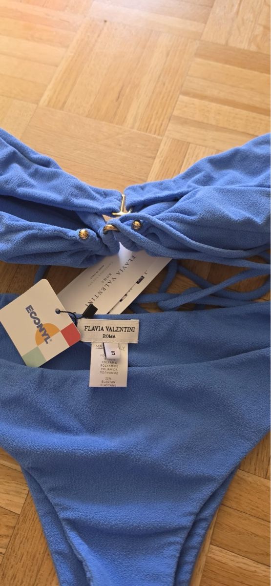 Tute: Neuer Bikini Flavia Valentini, Roma. Gr. S, Hellblau – Usato da St. Gallen venduto da mania03 3