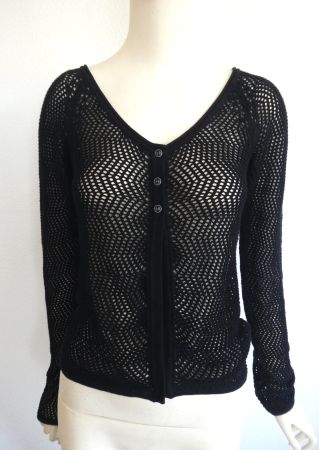 NILE Strick Jacke Lochmuster Top Zustand, Gr. XS