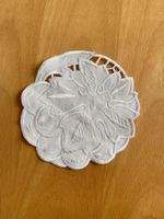 Stickdeckchen, Blumentopf Untersatz, guter Zustand