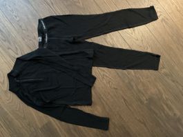 Icebreaker Thermal Set Merino 260 Black Size 152 12y