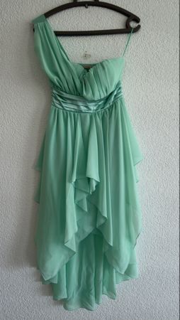 Eva & Lola Kleid mintgrün One Shoulder