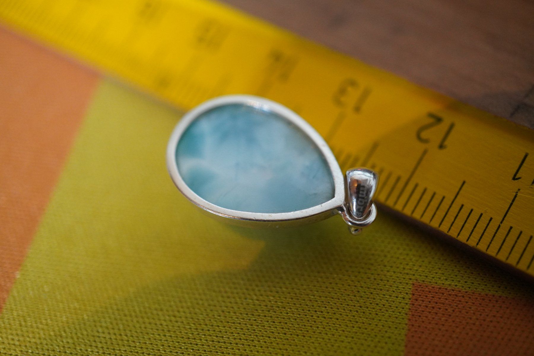 Ciondoli: Larimar   Wunderschön   Silber Gefasst  Anhänger – Nuovo (secondo la descrizione) da Eschenbach SG venduto da craniums 6
