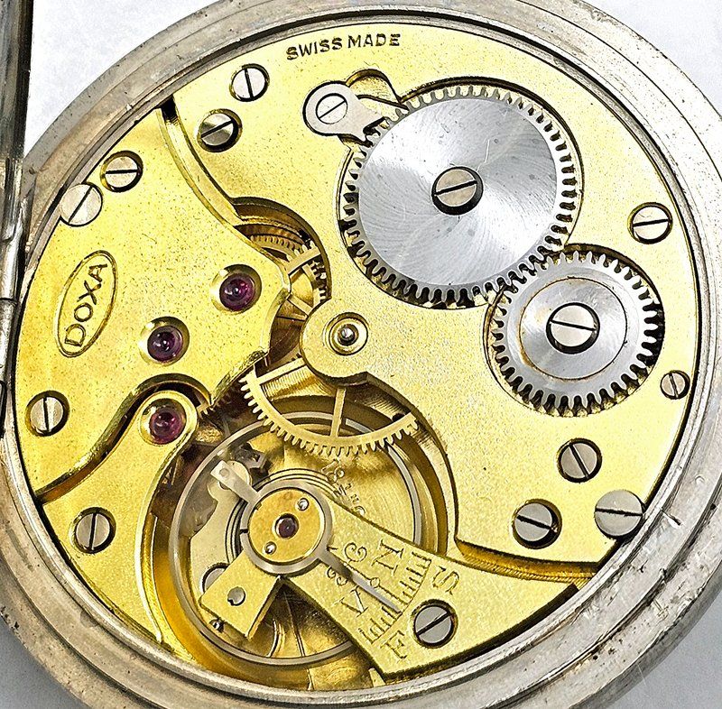 Doxa Orologi: Taschenuhr antik "DOXA Eisenbahner Uhr" – Usato da Zug venduto da urzeit 3