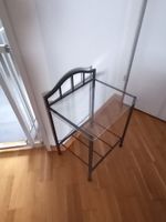 2x Kleiner Tisch aus Glass / Industrial design / Nachttisch
