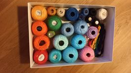 Set mit Garn, diverse Farben