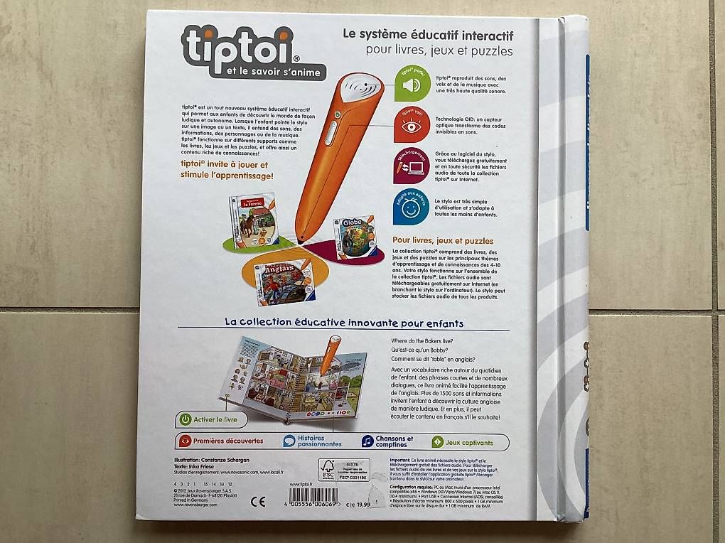 Giochi: Livre interactif Tip Toi Japprends langlais  – Usato da Prangins venduto da ann_5ngr 1