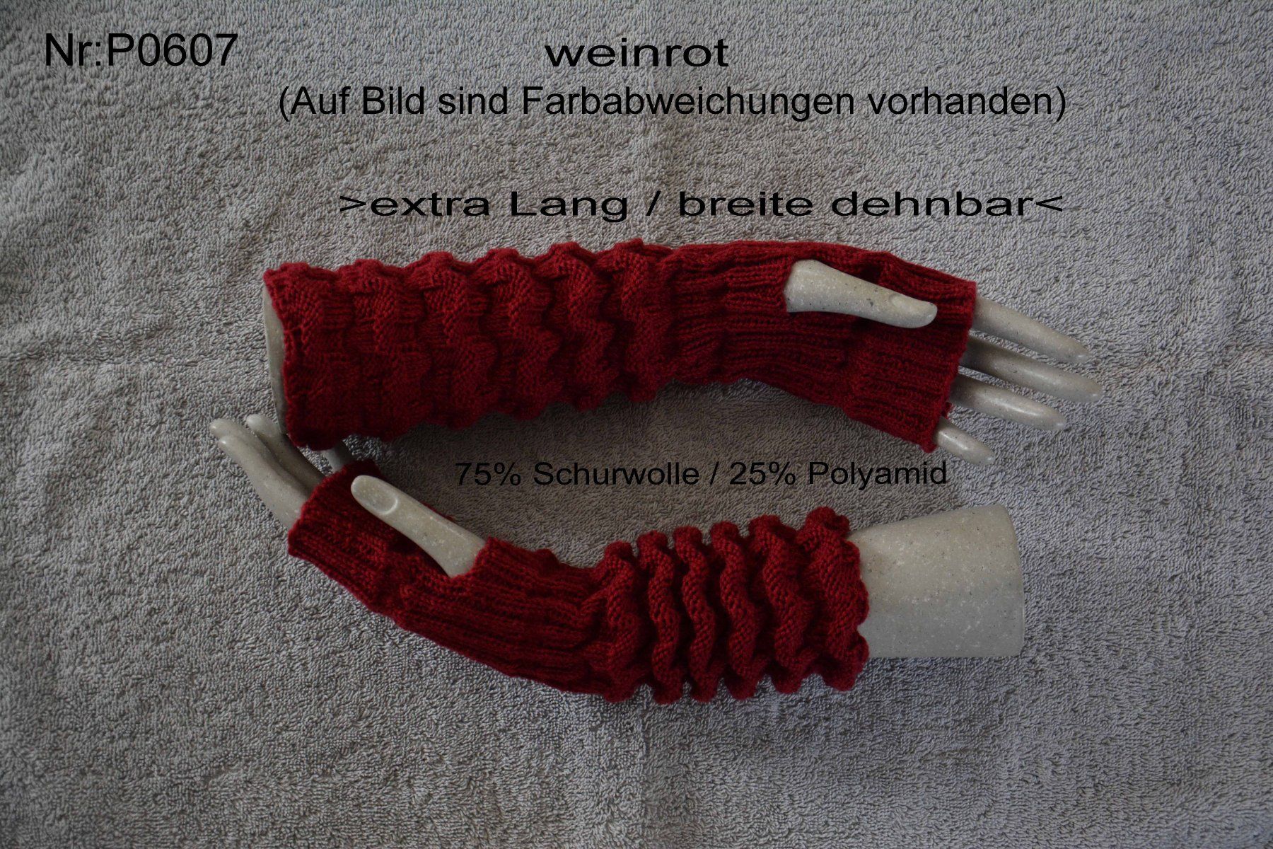 Guanti & manicotti: Pulswärmer Uni Woll-Farbe extra Lang – Nuovo (secondo la descrizione) da Bollodingen venduto da happyday11