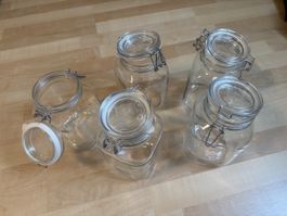 5 Einmachgläser/ Weckgläser 2 Liter