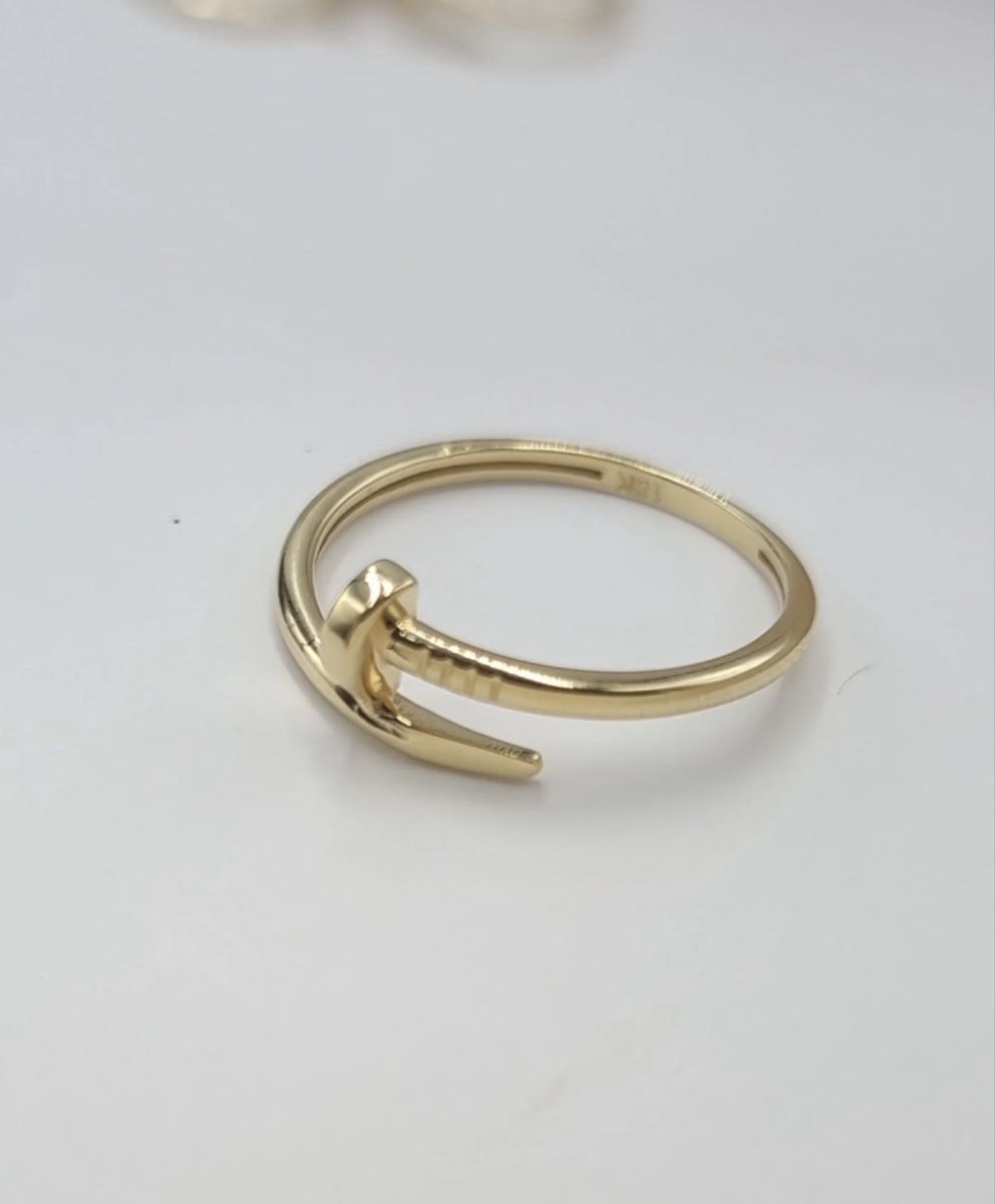Ringe: Yellow Gold 750 Nail Ring – Neu (gemäss Beschreibung) aus St.Josefen von lop_lh8d