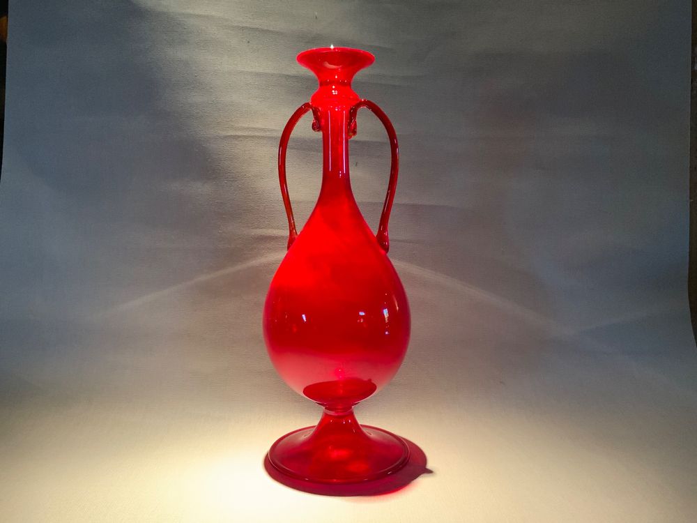 Murano Rot Venini Cappellin Veronese Vase Vittorio Zecchin ? Kaufen