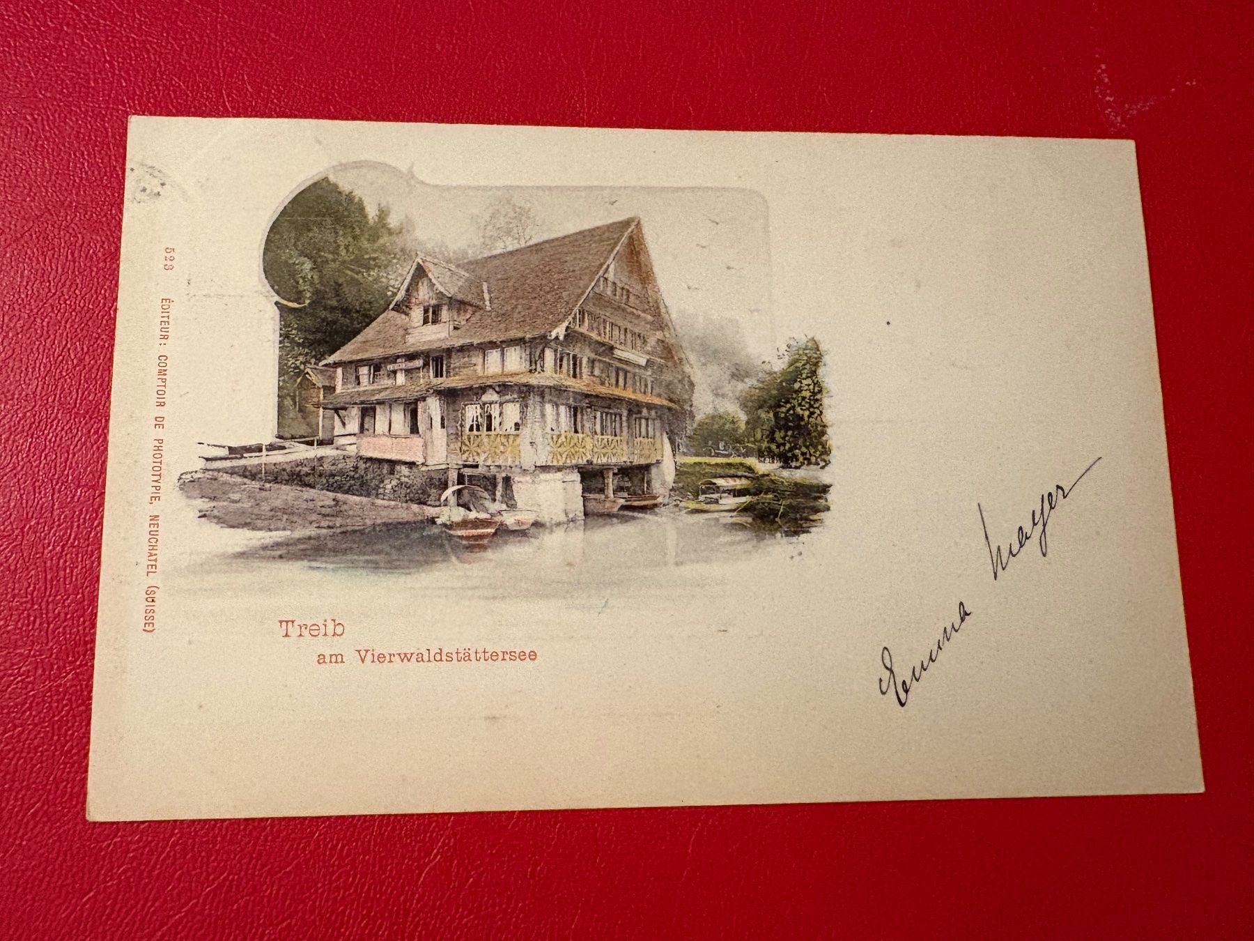Cartoline postali: ? 1903 ? Treib am Vierwaldstättersee – Usato da St-Légier-La Chiésaz venduto da Theo005