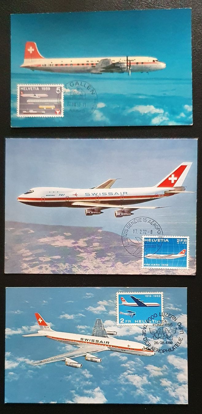 Tutti i francobolli: Lot Swissair – Usato da Kreuzlingen venduto da Rschweiz1 5