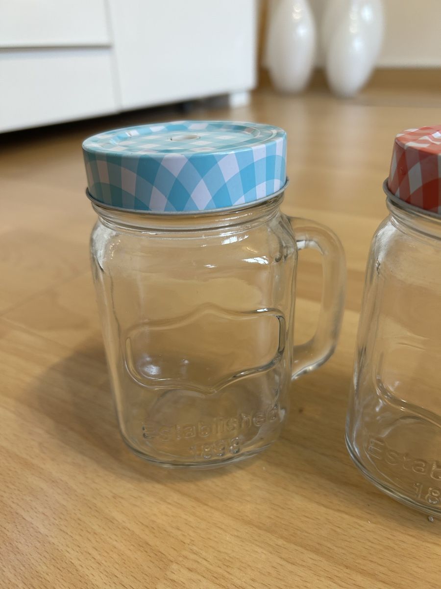 Bicchieri:  Trinkglas Sommer Set mit Deckel ohne Strohhalm – Usato da Port venduto da SandraDG 1
