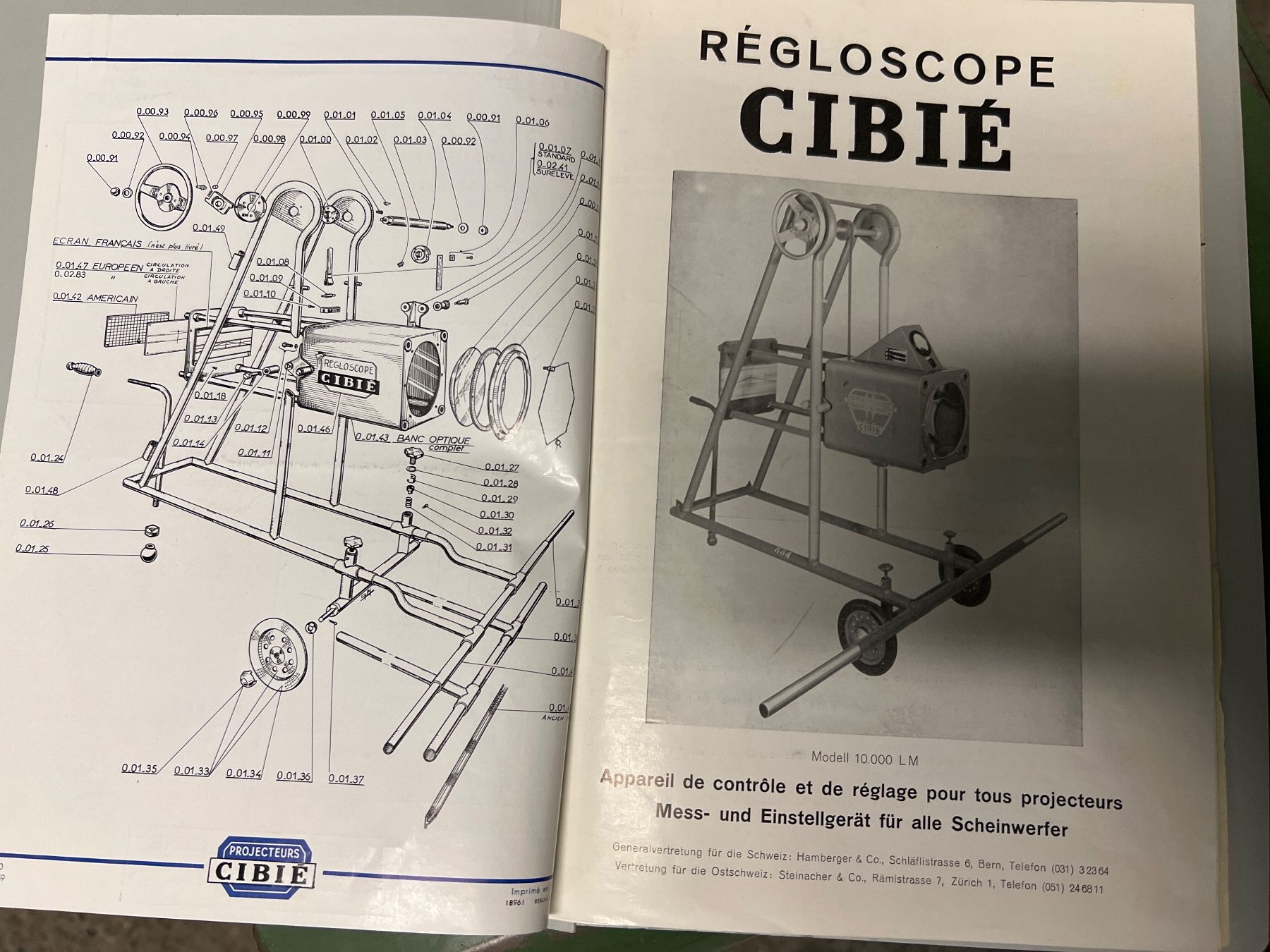 Messen: Oldtimer Historisches Lichteinstellgerät 1959 CIBIÉ – Gebraucht aus Aeschi SO von LGT 5