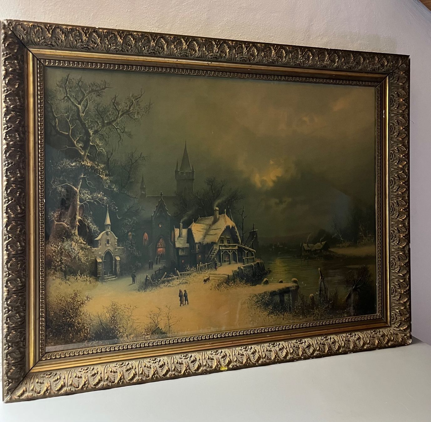 Tableaux: Gemälde Winterlandschaft – D'occasion à Niederrohrdorf par Oldfan