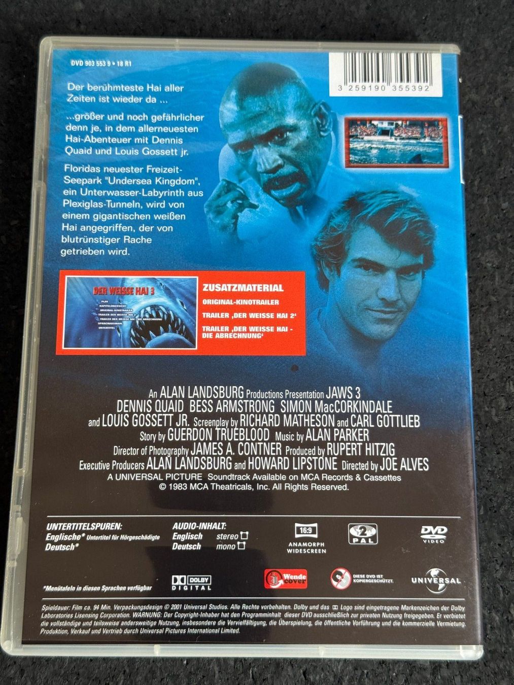 Alle DVDs: Der weisse Hai 3 DVD DE/EN – Gebraucht aus Fribourg von tschjoly 1