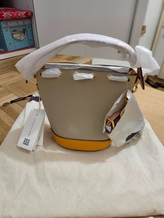 Sac Seau Tory Burch bicolore violet jaune