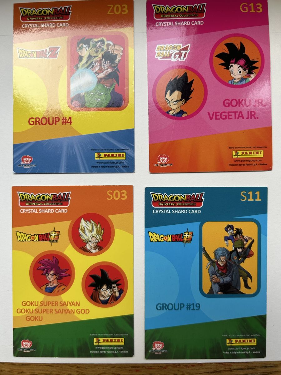 Panini Sammelbilder & Trading cards: 4 Dragonball Sammelkarten – Gebraucht aus Basel von JM_Cards 1