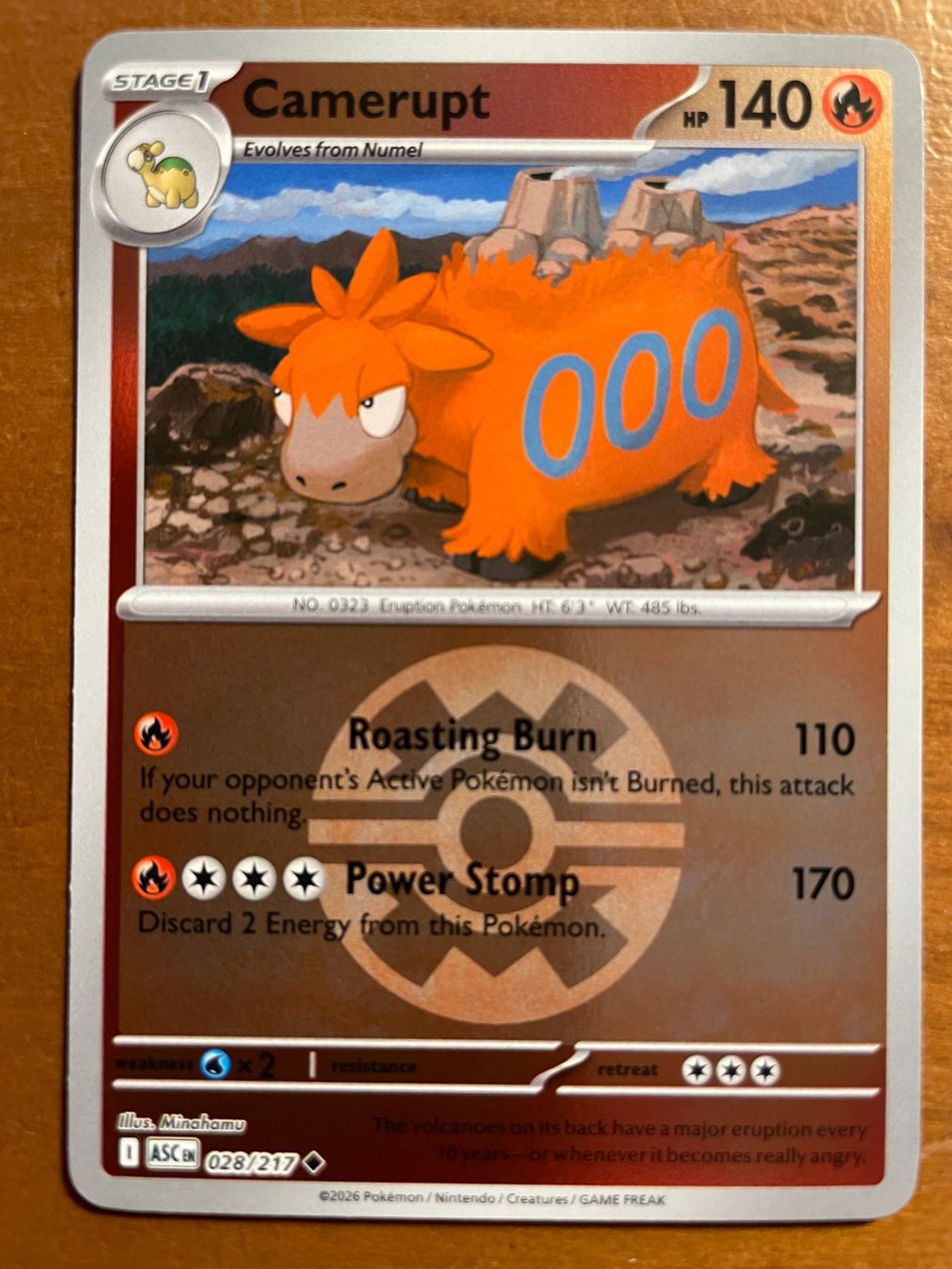 Pokémon Cartes à collectionner: Pokemon Camerupt Reverse (Versand gratis) – Neuf (Voir description) à Chur par Angerson