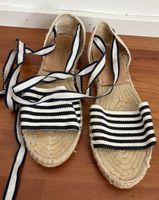 Espadrille Sommer Sandalen gestreifte 40