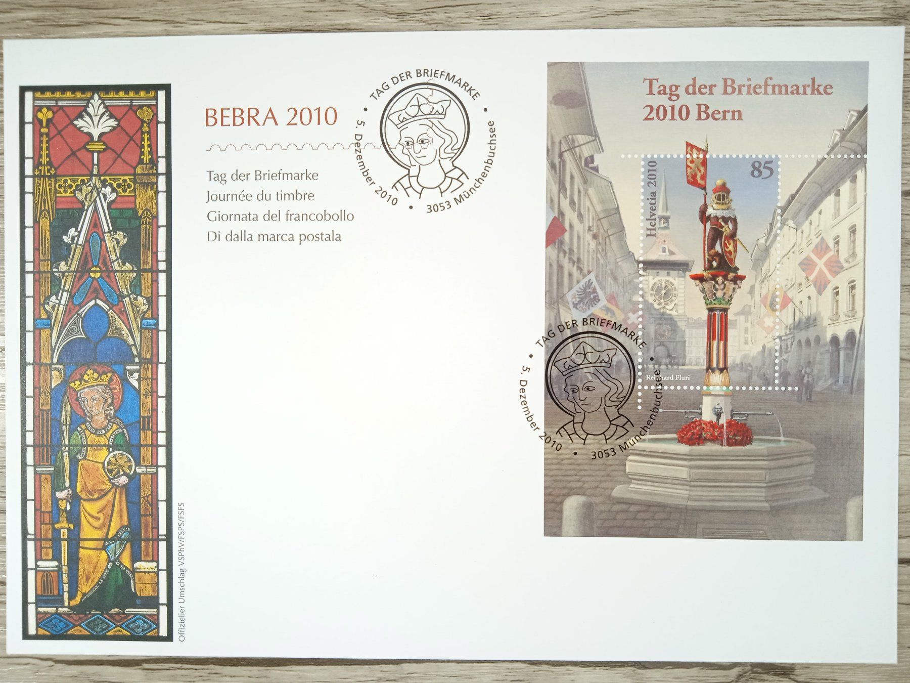 Tutti i francobolli: TR62 Enveloppe + Timbre Suisse 2010 – Usato da Cousset venduto da Patrick_Collections