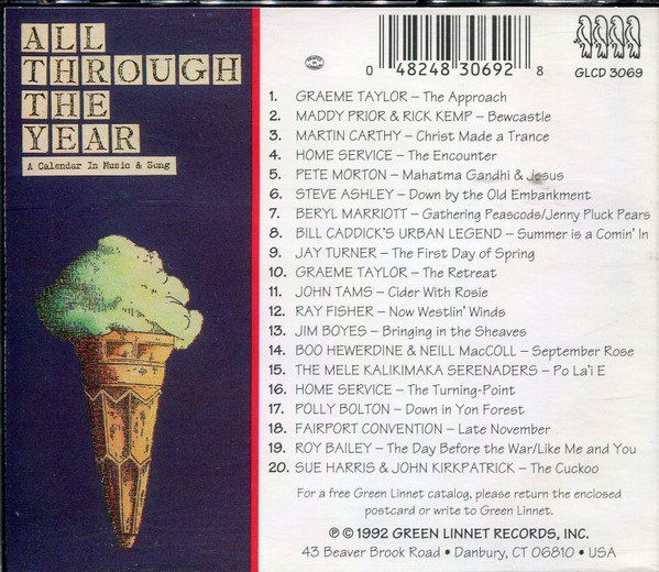 CD: All Through The Year CD - Compilation 1992 – Usato da Zürich venduto da Aspri 1