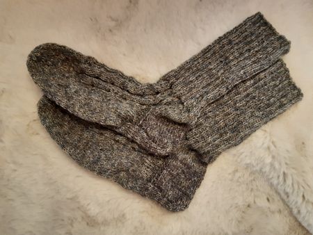 Handgestrickte Wollsocken  42/43 NEU