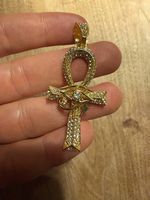 Ankh Anhänger Goth | Ägyptischer Anhänger Gold Look