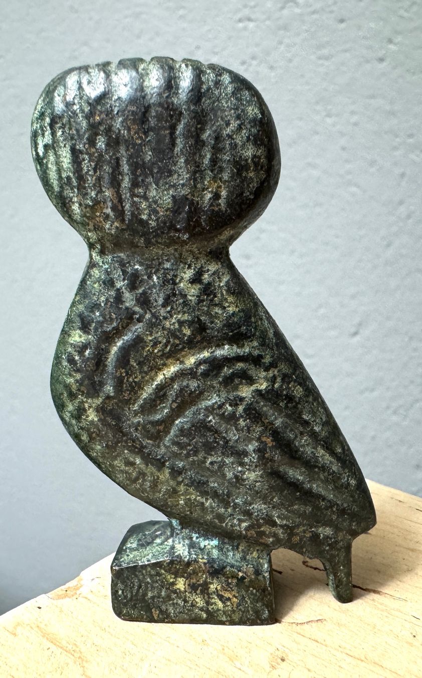 Statuette: Kleine Eule Uhu Bronze (?) - 6.5 cm – Usato da Rothrist venduto da Luckywinner 2