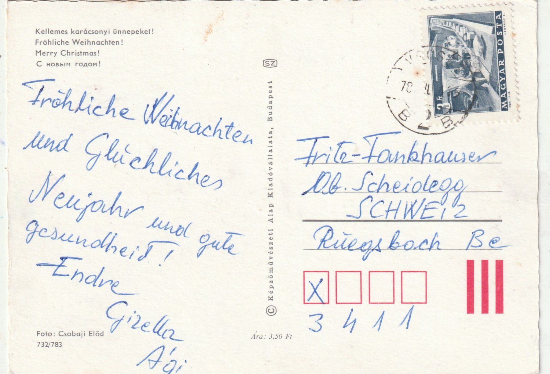 Cartes postales: Blumenkarte – D'occasion à Lumbrein par made02 1
