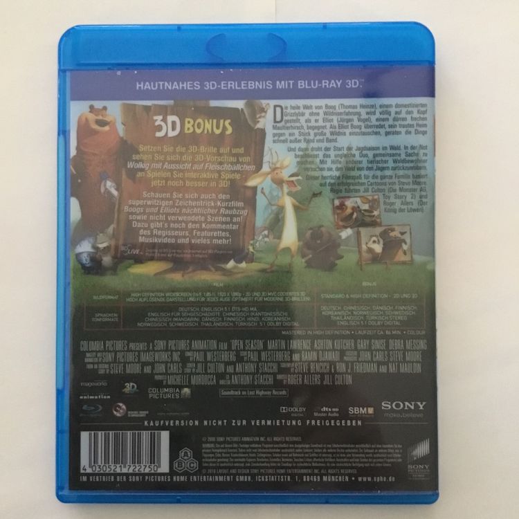 JagdFieber Blu Ray 3D + 2D | Kaufen Auf Ricardo