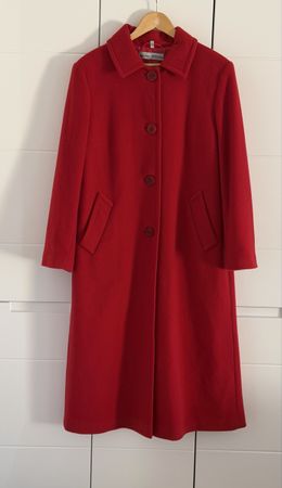 Damen Mantel Ashley Brooke rot Schurwolle Kaschmir Gr 42-44