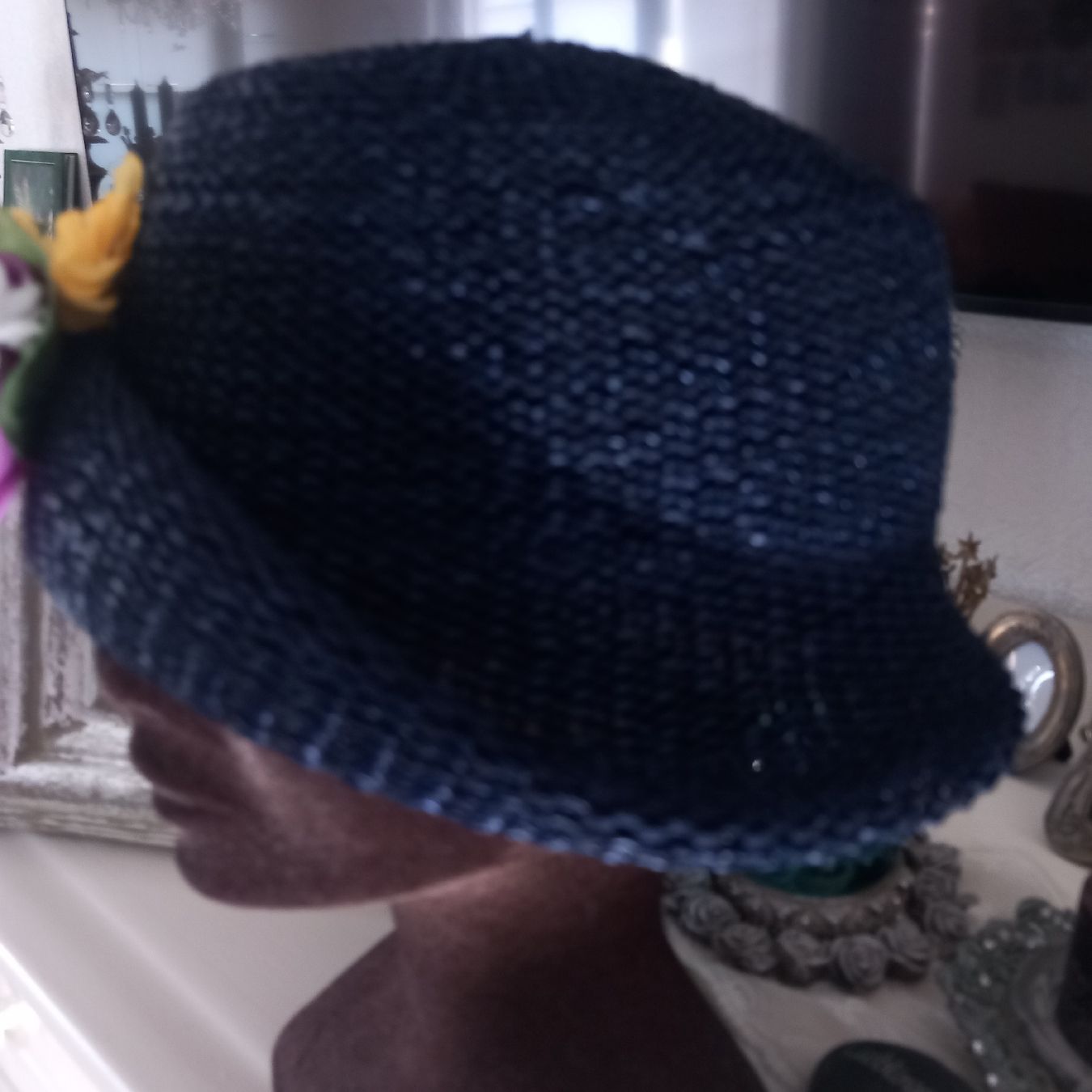 Copricapi, berretti & cappellini: Cooler Marine Blauer Sommerhut/Vintage – Usato da Aegerten venduto da gismolini 4