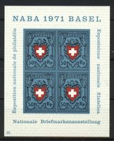 1971, Nationale Briefmarkenausstellung Basel (NABA) Nr.30 **