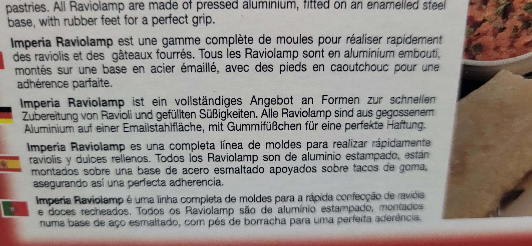 Elettrodomestici da cucina: Ravioliform Imperia Raviolamp, 24 Ravioli, neu – Nuovo e nell'imballaggio originale da Figino venduto da mayam63 6