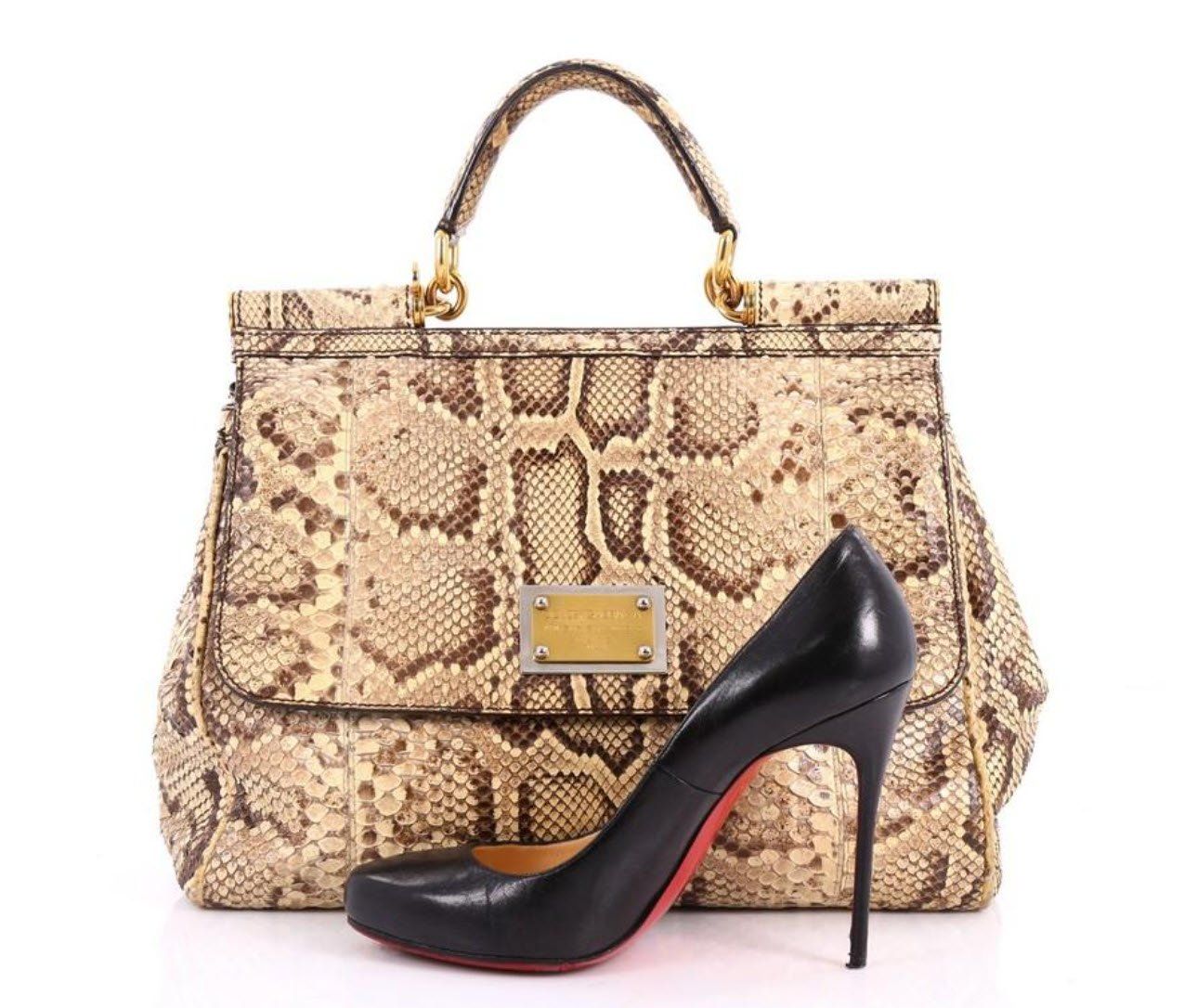 Dolce & Gabbana Borse da donna: Dolce & Gabbana Tasche Pythonleder inkl Portemonnaire – Usato da Edlibach venduto da dom_j7kl 1