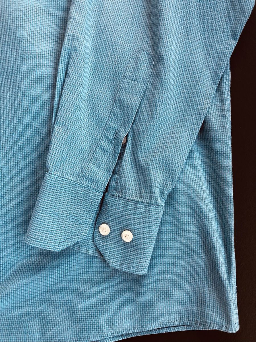 Camicie: Herren Hemd Langarm, Gr 43, 2Stk, blau – Usato da Rothrist venduto da Dluna1 4