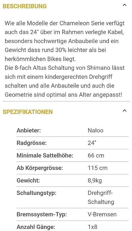 Biciclette: Naloo Chameleon 24 Light Blue – Usato da Pfäffikon SZ venduto da MaHeW 4