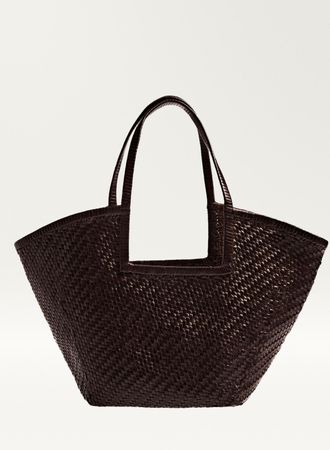 👜 Massimo Dutti – Geflochtene Leder-Tasche
