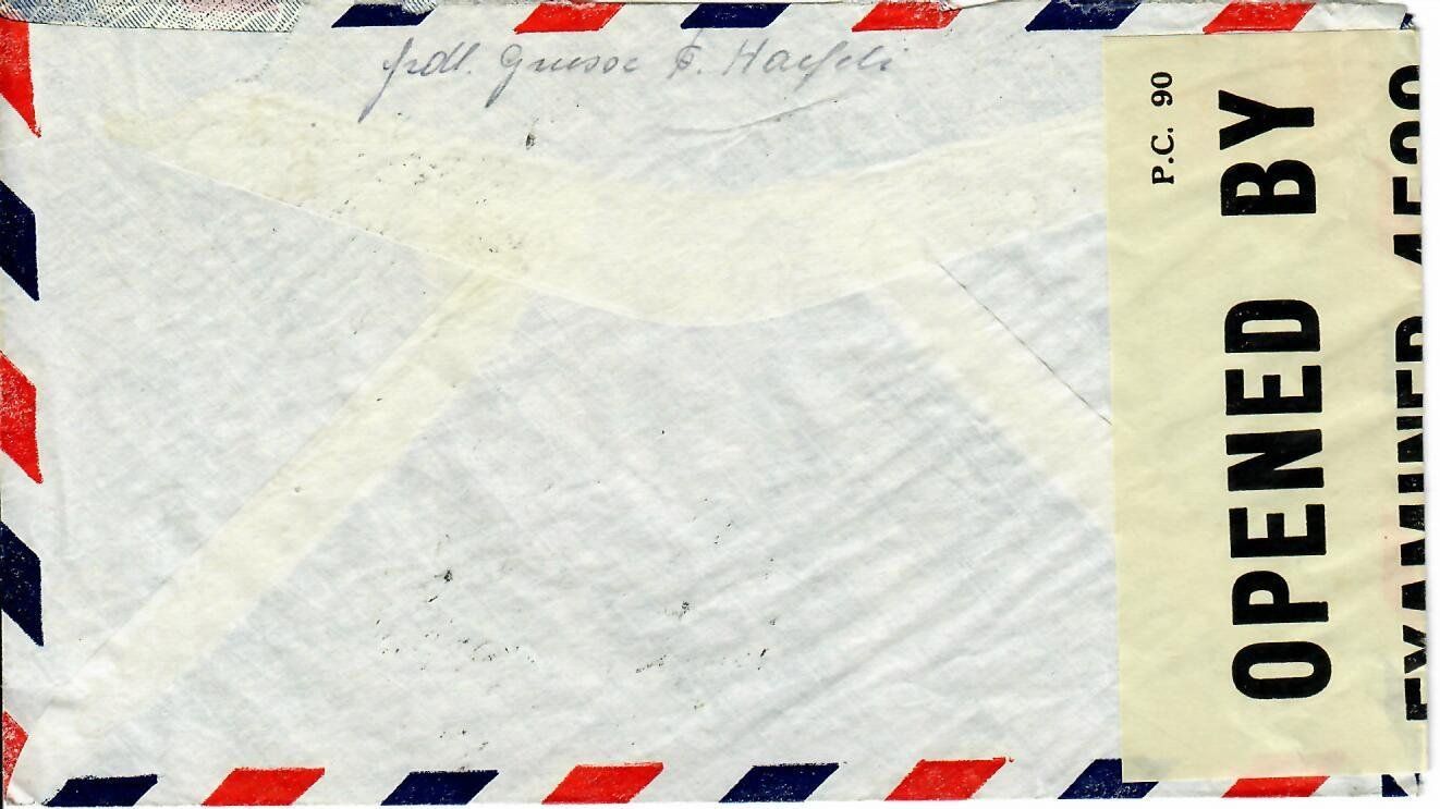 Tutti i francobolli: Brief, USA Zensur 1940 – Usato da Hochdorf venduto da Ziegel-16 1