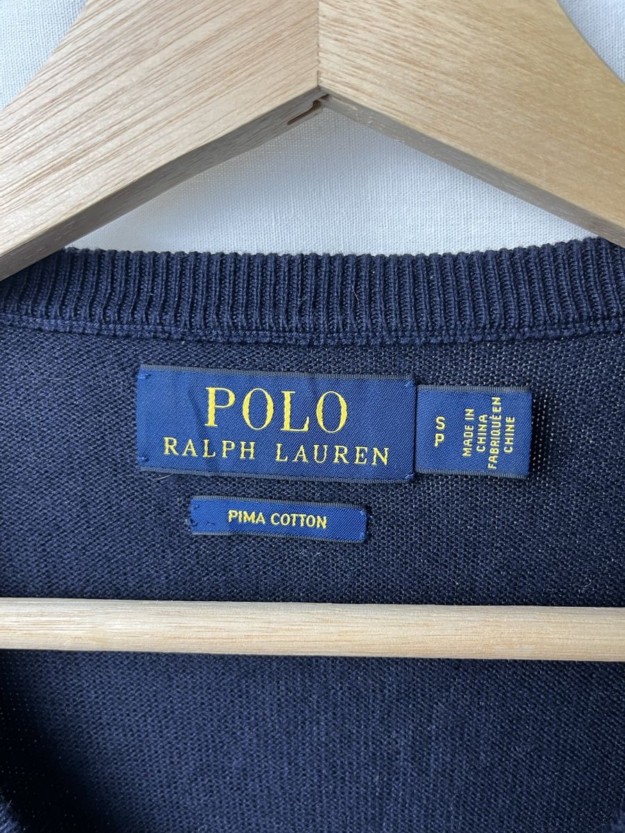 Ralph Lauren Maglioni & Felpe: Pull Ralph Lauren bleu col V – Nuovo (secondo la descrizione) da Les Avanchets venduto da lunedeneige.shop 2