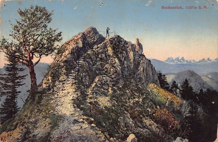 Ansichtskarten: Belchenfluh, Feldpost um 1920 BATAILLON 82 – Gebraucht aus Frauenfeld von POML