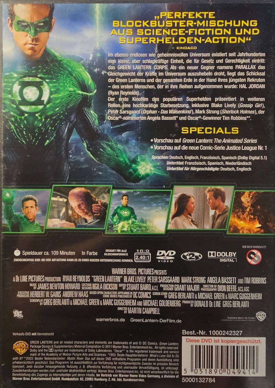 Tutti i DVDs: Green Lantern – Usato da Wahlen b. Laufen venduto da Cg10 1