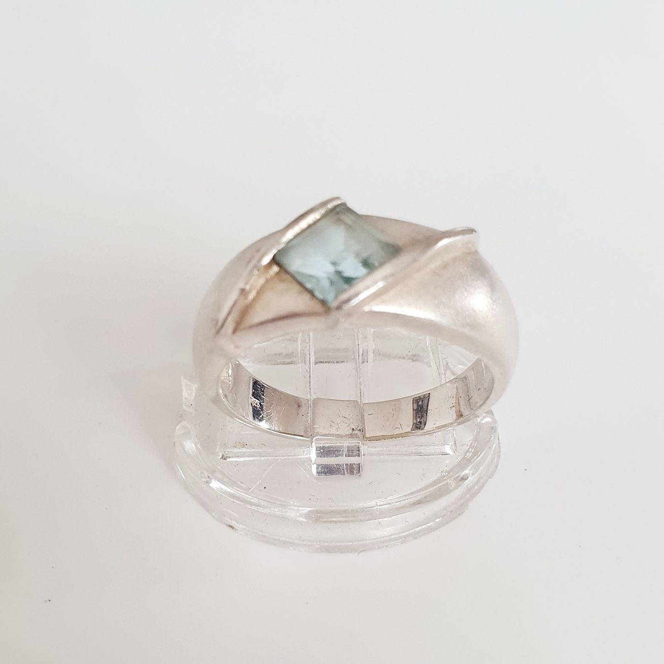 Anelli: Silber Ring 925er mit blauem Stein Grösse 19.4 mm  – Usato da Kreuzlingen venduto da Wunderkiste123 4