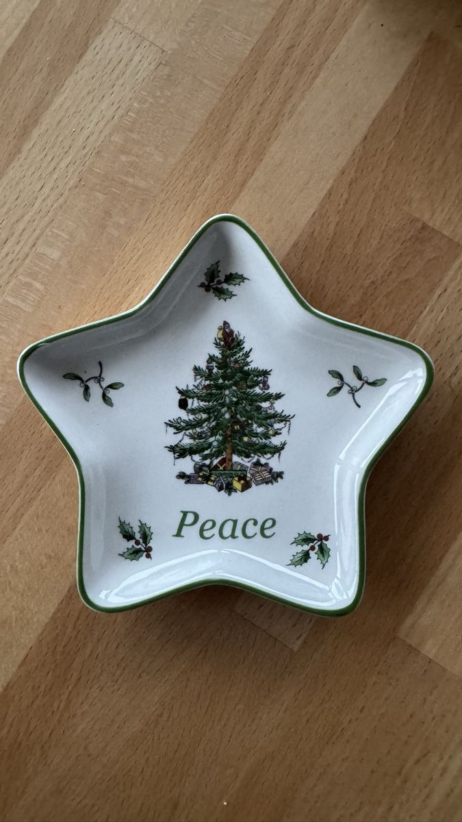 Spode Teller: Spode Christmas Tree kleiner Stern Teller – Gebraucht aus Baden von Emilia2008